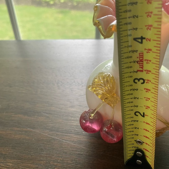 Vintage Antique Steven & Williams Victorian Cherry Appliqué Blown Vase - Picture 5 of 6